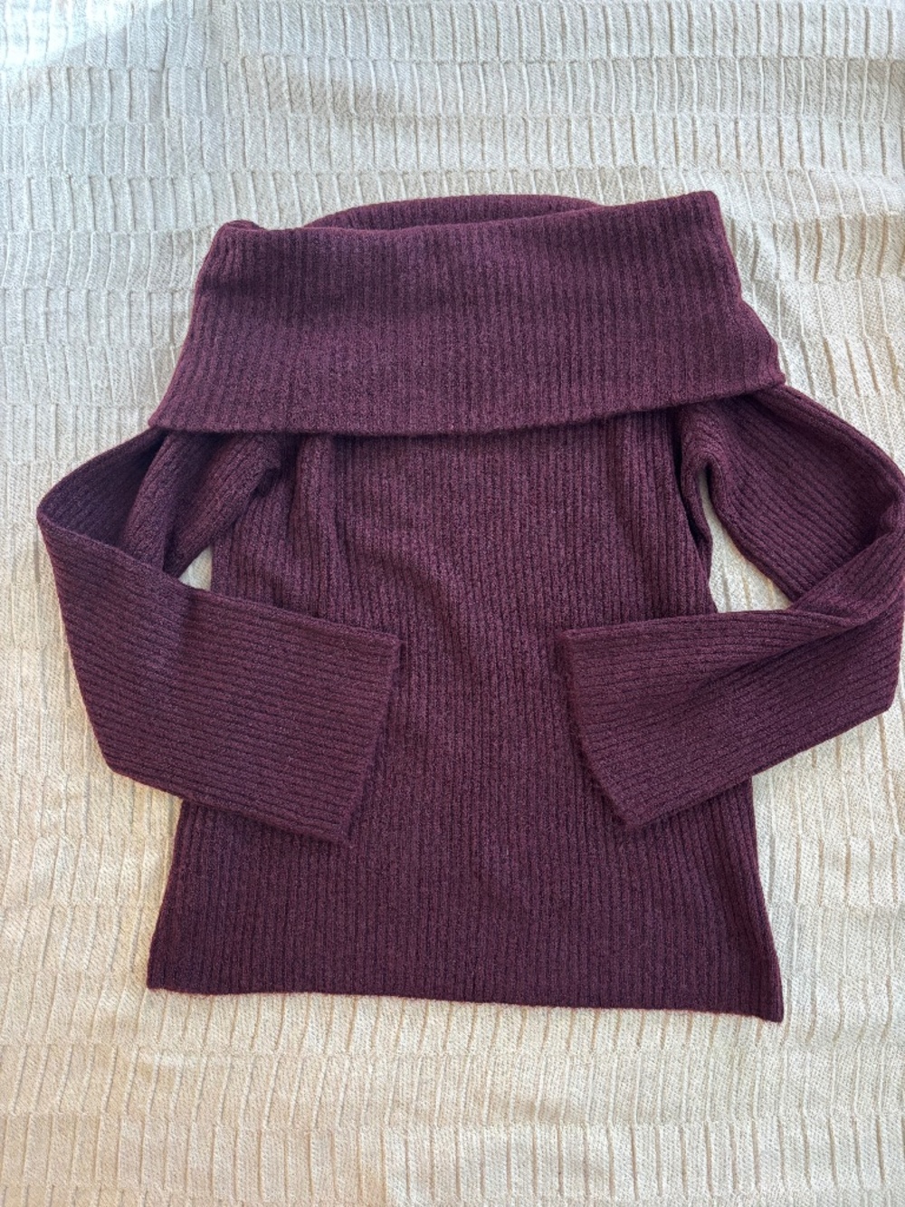 H&M Knit Foldover Oversized Sweater
